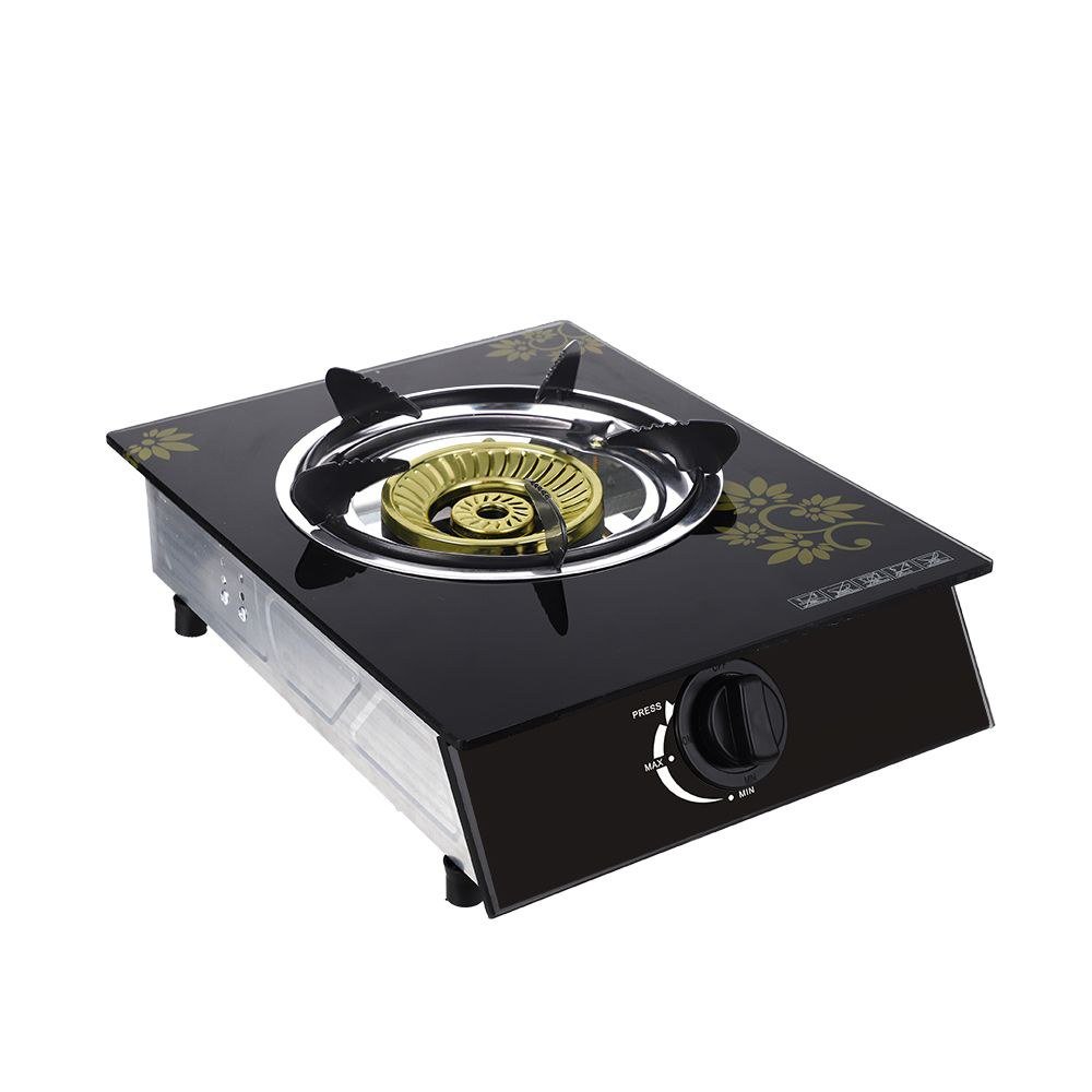 Cuisinière à gaz Deluxe Simple Brûleur Verre