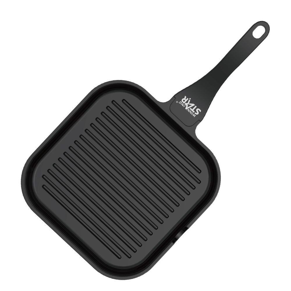 Appareil de cuisine Pièce Moulé Fonte Aluminium Alliage Non Balai Poêle Ustensiles de cuisine Ensemble