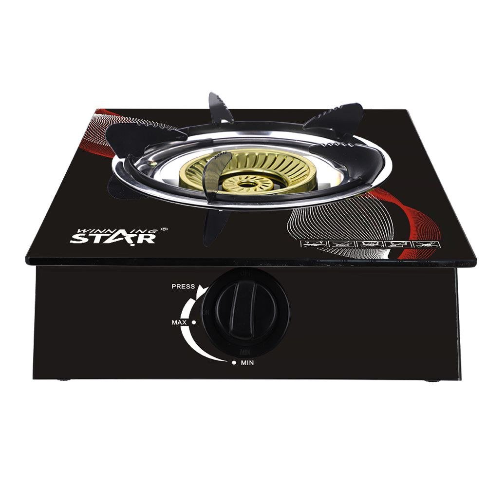 Cuisinière à gaz Deluxe Simple Brûleur Verre