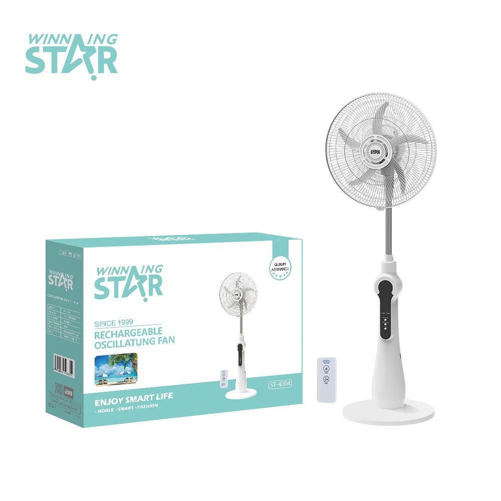 Ventilateur Télécommande Sur pied Rechargeable Solaire