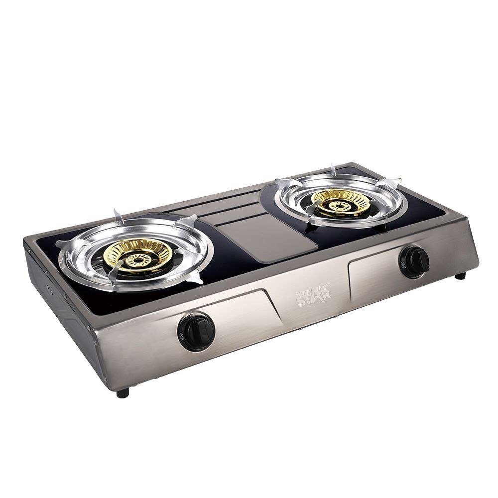 Cuisinière à gaz Deluxe Brûleur Inoxydable Acier avec Électronique