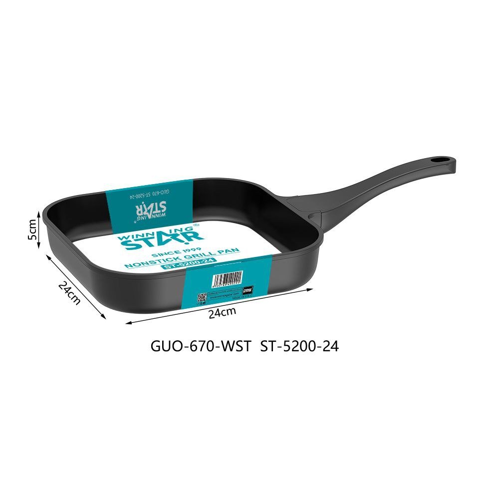 Appareil de cuisine Non Balai Moulé Fonte Aluminium Carré Grill Poêle