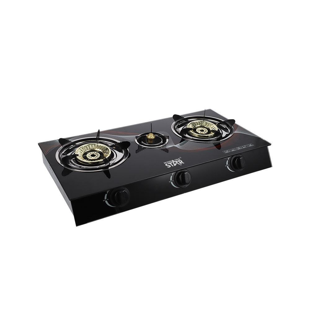 Cuisinière à gaz Deluxe Brûleur Verre