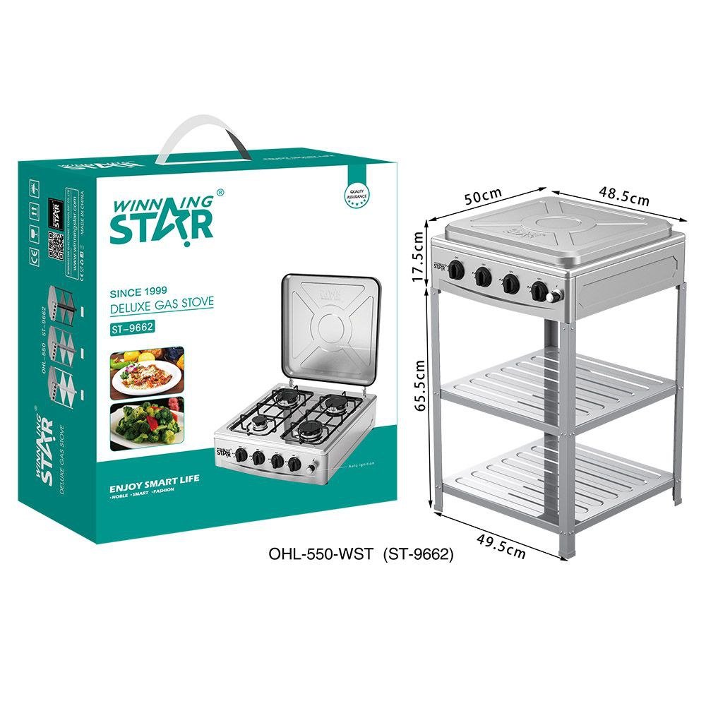 Cuisinière à gaz Deluxe Brûleur Allumeur Camping avec Support