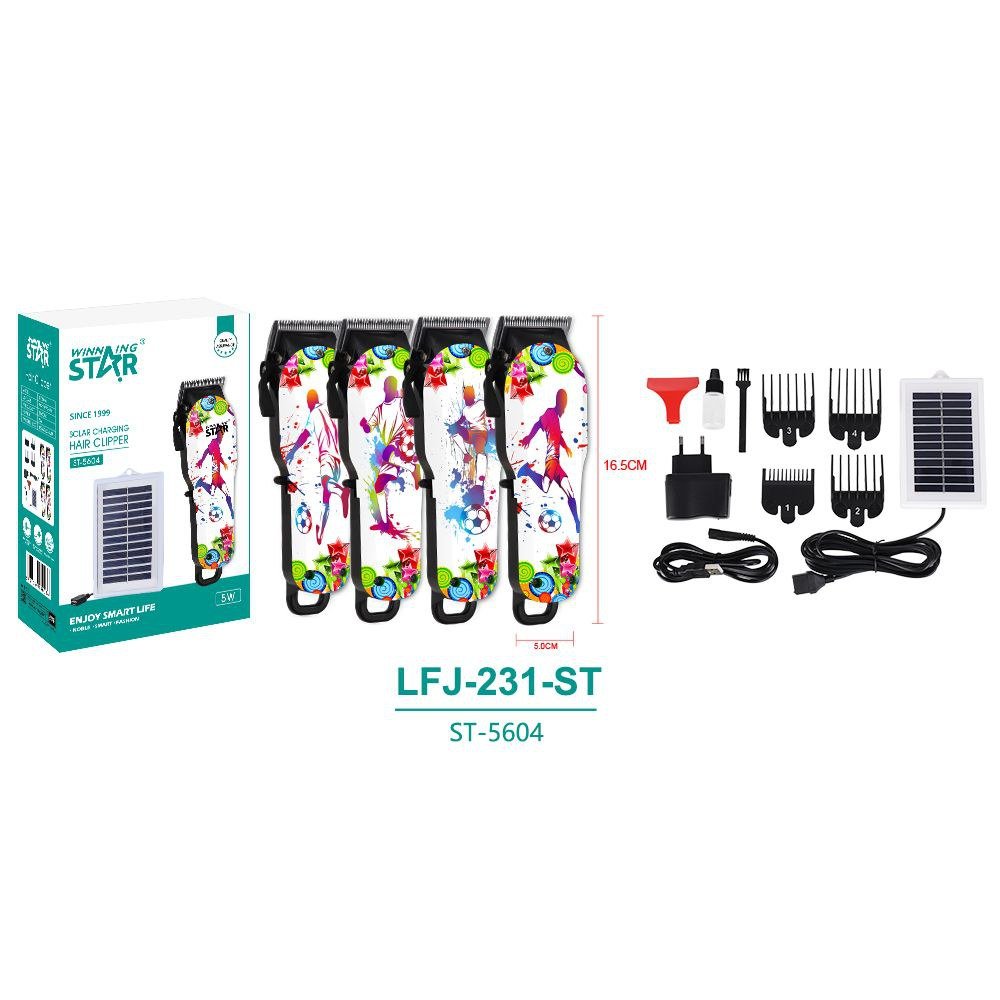 Tondeuse à cheveux Solaire Charge avec Panneau