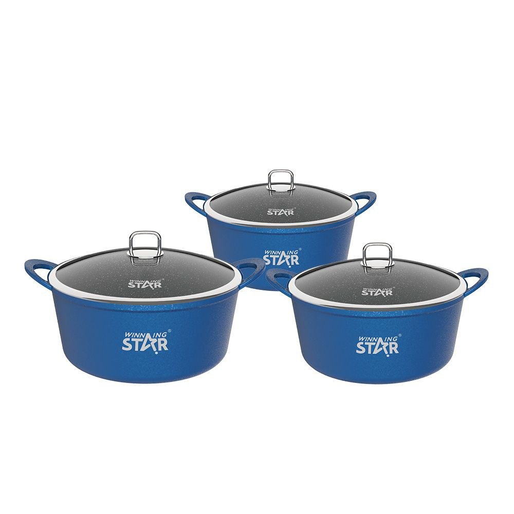 Appareil de cuisine Pièce Moulé Fonte Aluminium Alliage Non Balai Soupe Marmite Ensemble