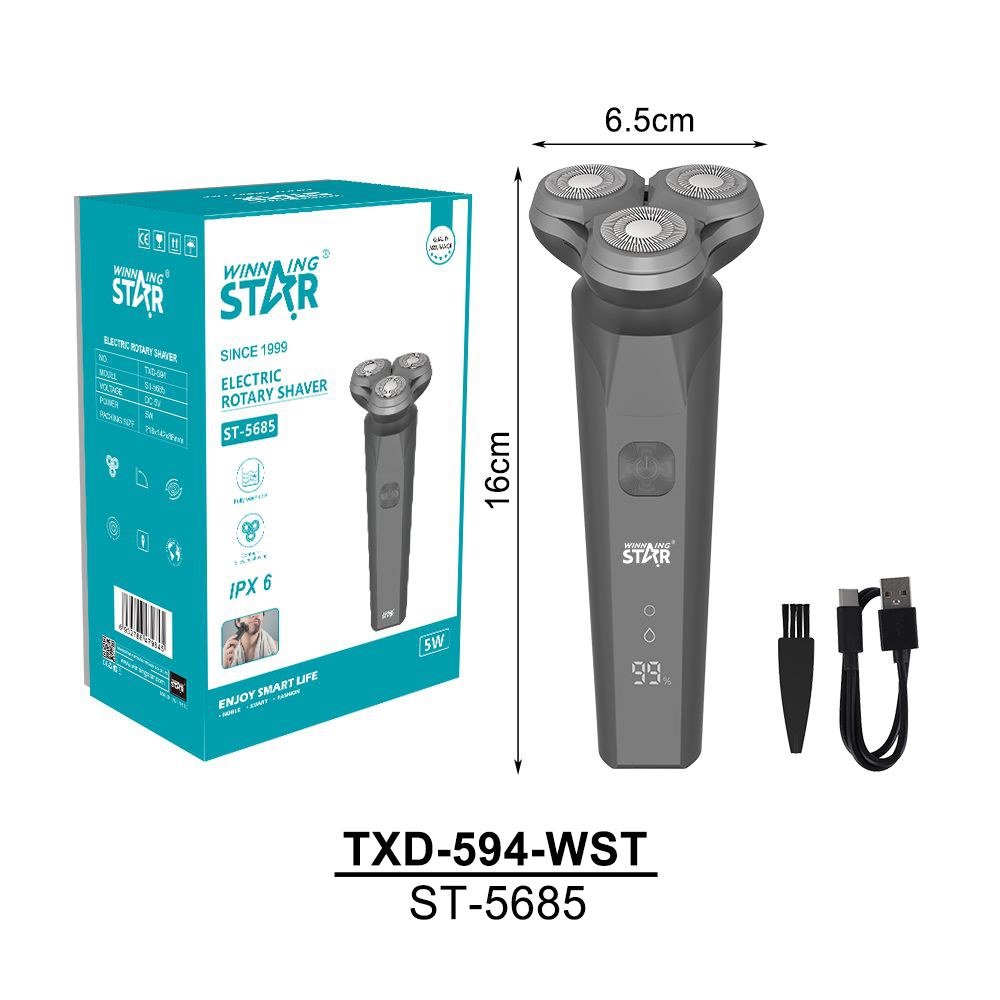 Tondeuse à cheveux Double Anneau Flottant Magnétique Lame Rechargeable
