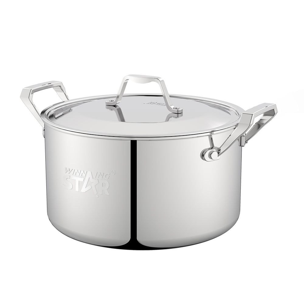 Cuiseur Inoxydable Acier Pièce Soupe Marmite Ustensiles de cuisine Ensemble