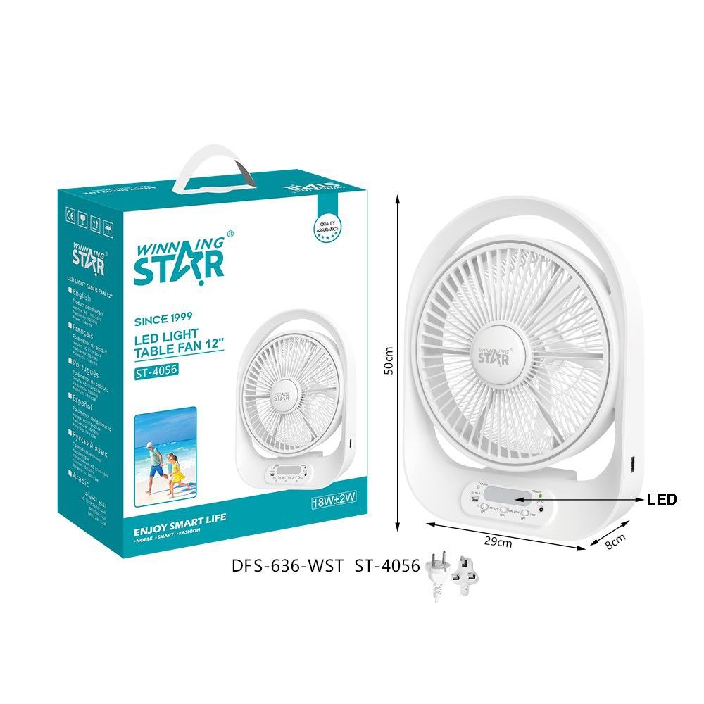 Ventilateur Rechargeable Électrique Table