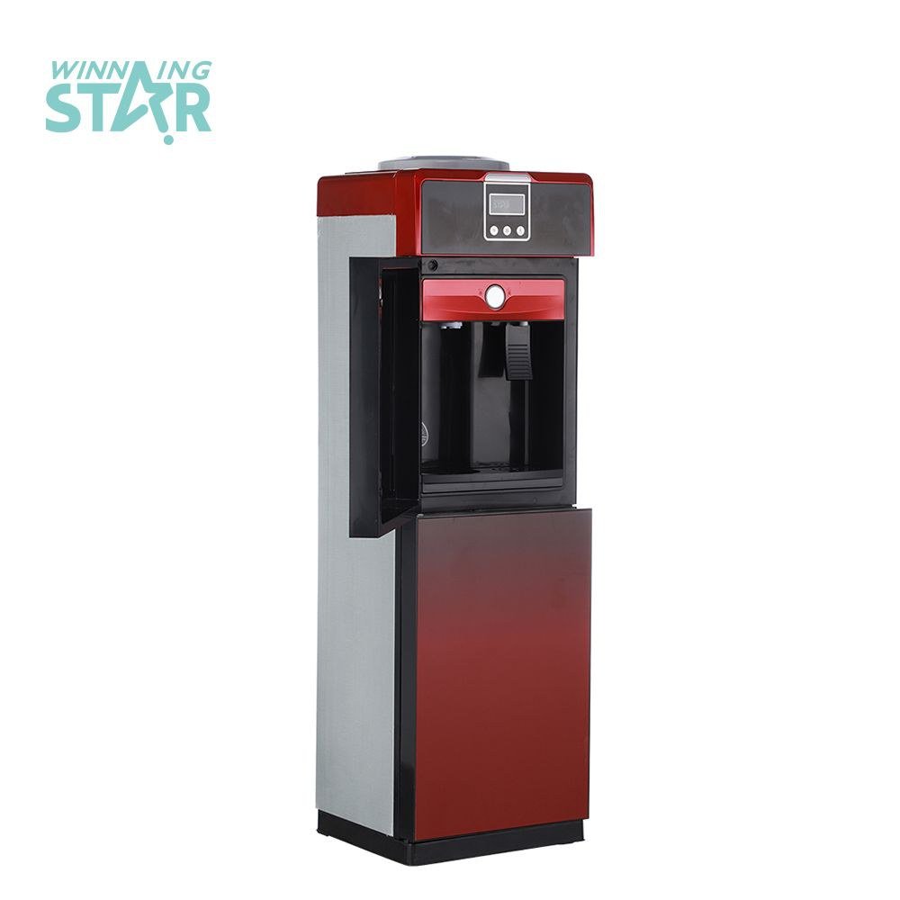 Distributeur d'eau Luxe Rouge Couleur Chaud et Froid Sur pied