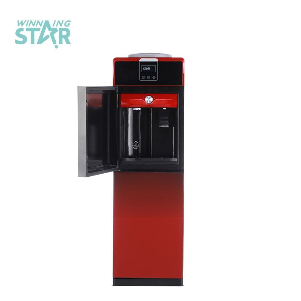 Distributeur d'eau Luxe Rouge Couleur Chaud et Froid Sur pied