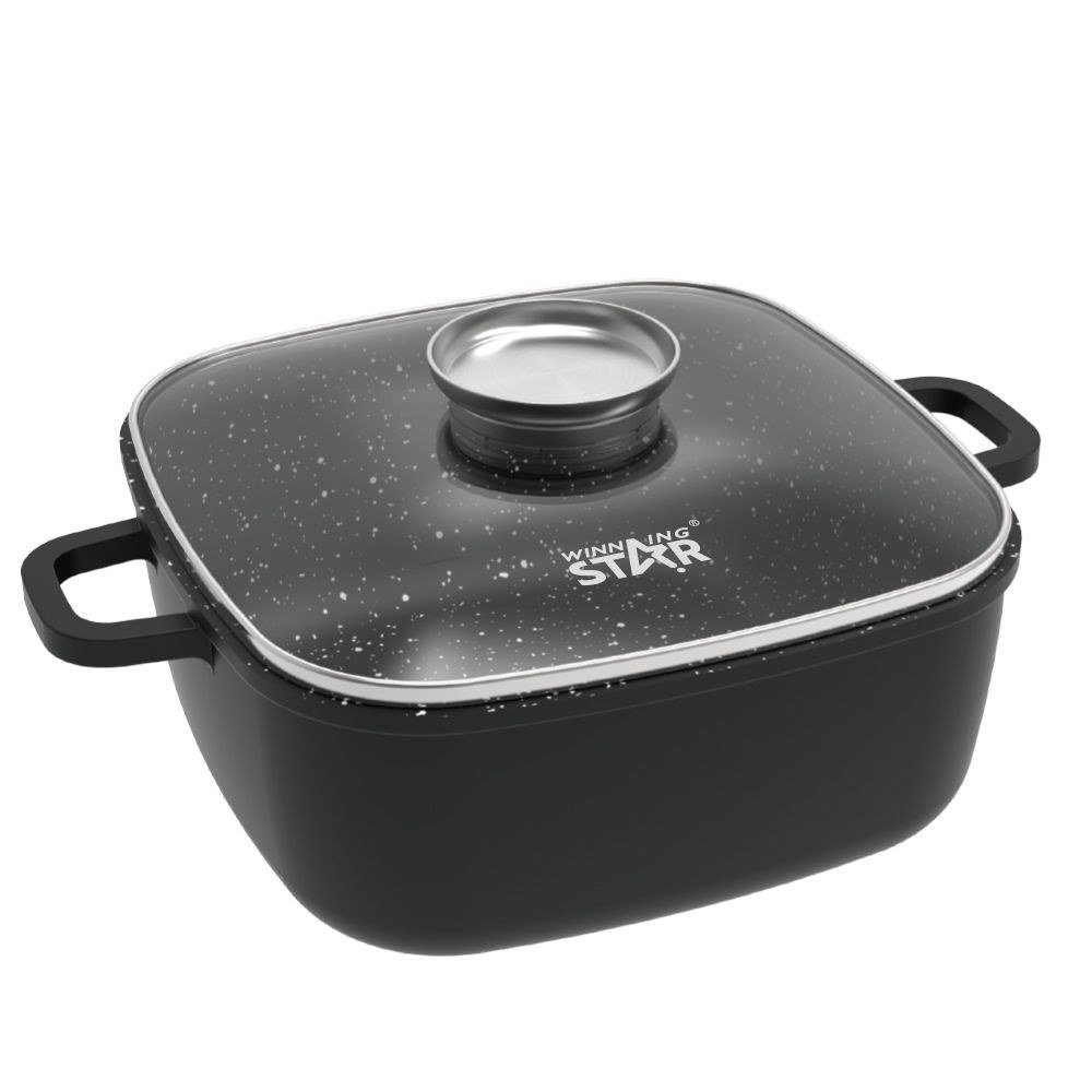 Appareil de cuisine Pièce Moulé Fonte Aluminium Alliage Non Balai Poêle Ustensiles de cuisine Ensemble