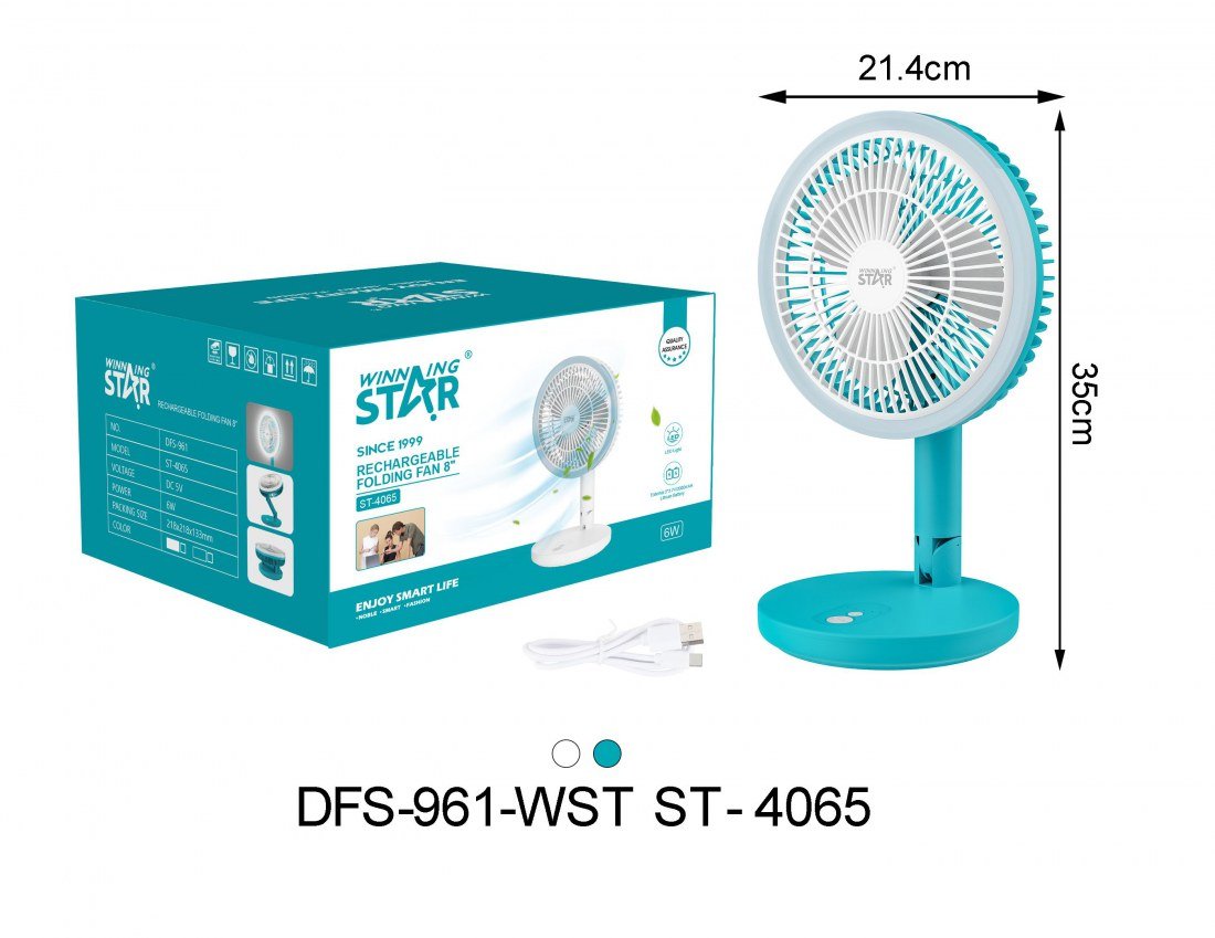 Ventilateur Pliable Table Rechargeable