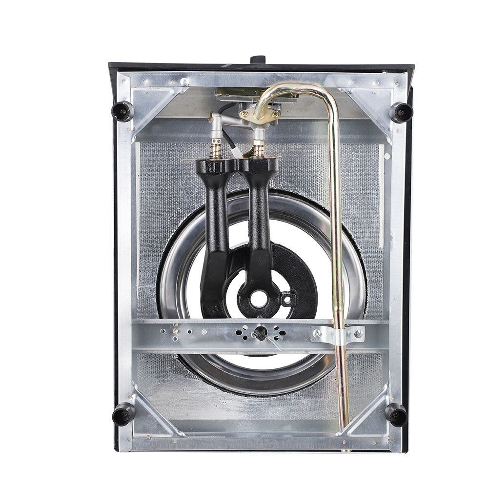 Cuisinière à gaz Deluxe Simple Brûleur Verre