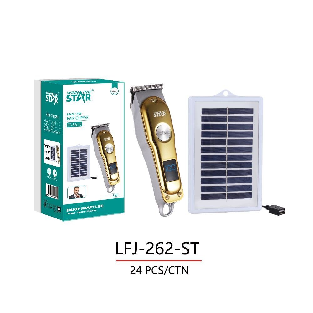 Tondeuse à cheveux Solaire Charge Portable avec Panneau