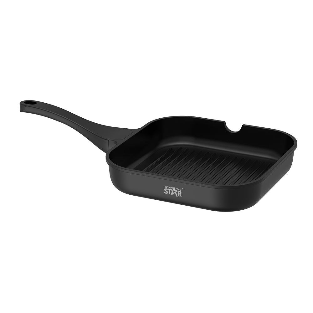 Appareil de cuisine Non Balai Moulé Fonte Aluminium Carré Grill Poêle