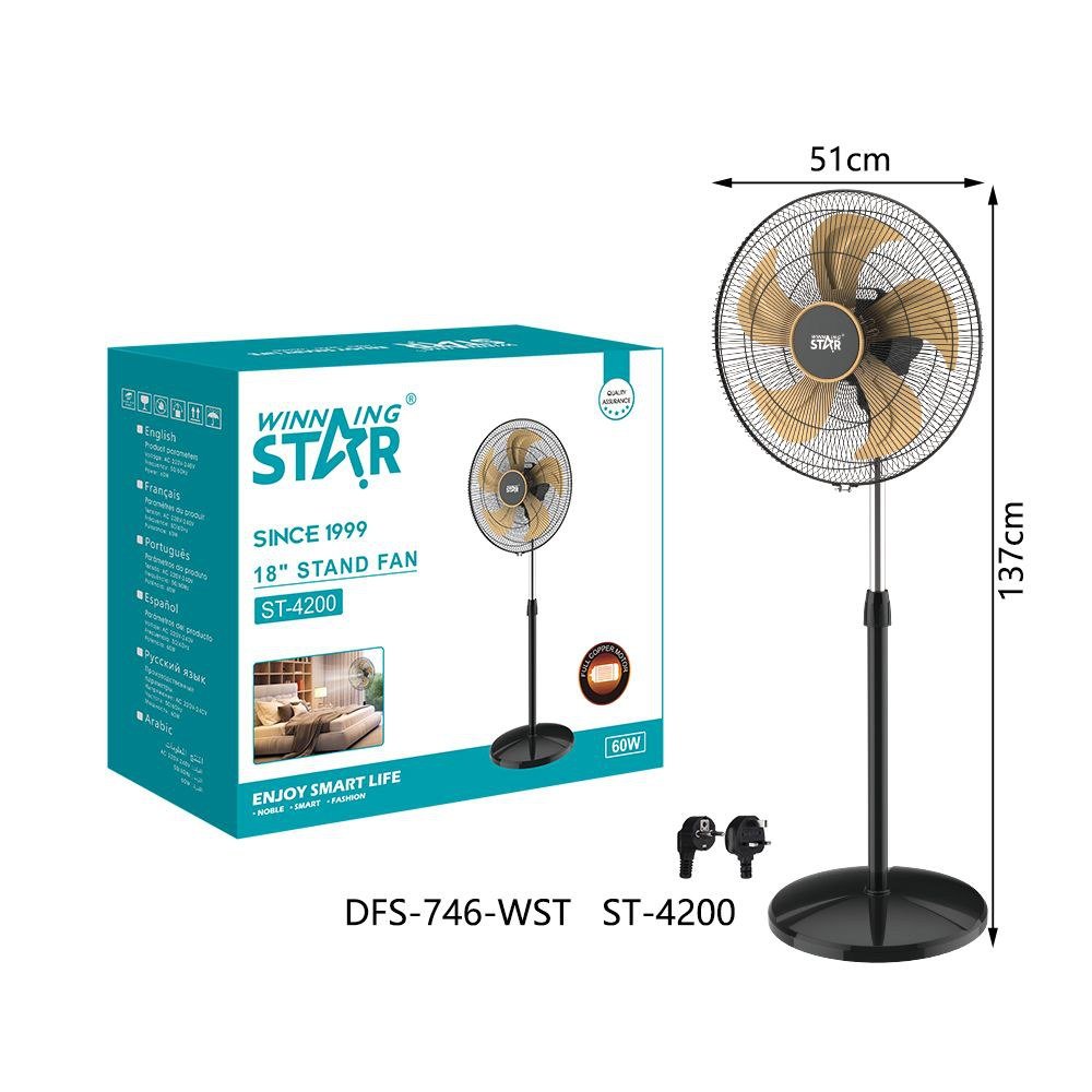Ventilateur Électrique Oscillant Sur pied Sol